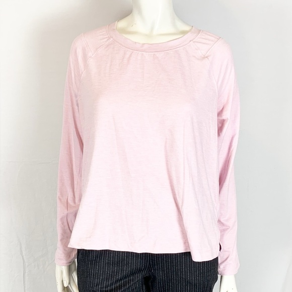 RBX Long-Sleeve Athletic Top in Light Pink, Size Medium - Picture 2 of 8